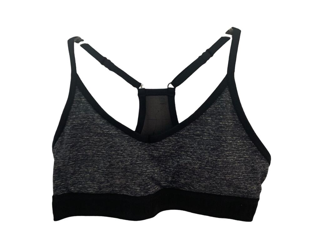 Victoria's Secret PINK Gray ultimate lined mesh razorback bra medium new